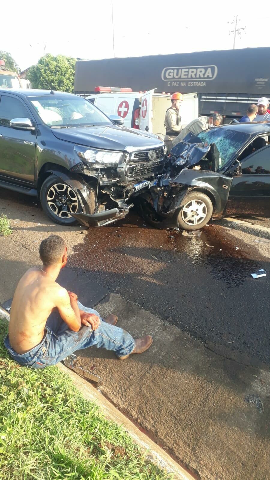 Imagem de compartilhamento para o artigo Vídeo: três pessoas ficam gravemente feridas em acidente na BR-158 em Cassilândia da MS Todo dia